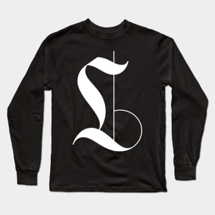 L Gothic calligraphy letter Long Sleeve T-Shirt